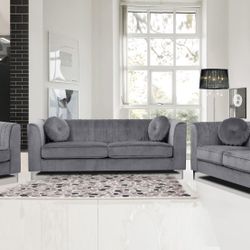 3PC Roman Living Room Set (3 Colors Available)