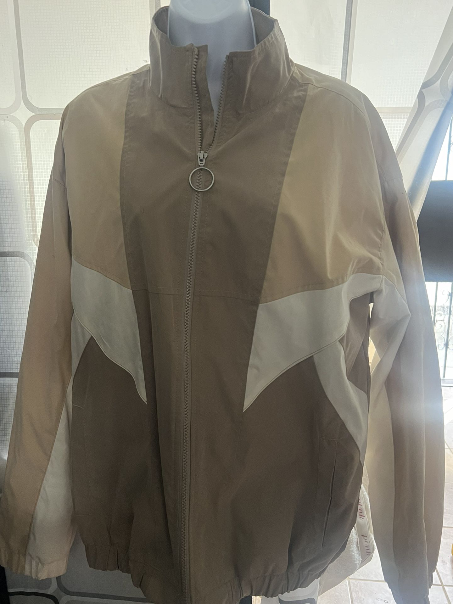 Brown windbreaker 