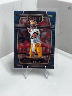 Tom Brady Michigan 2022 Panini Select Draft Picks Card