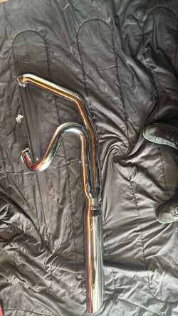 Chrome Motorcycle Exhaust Pipe