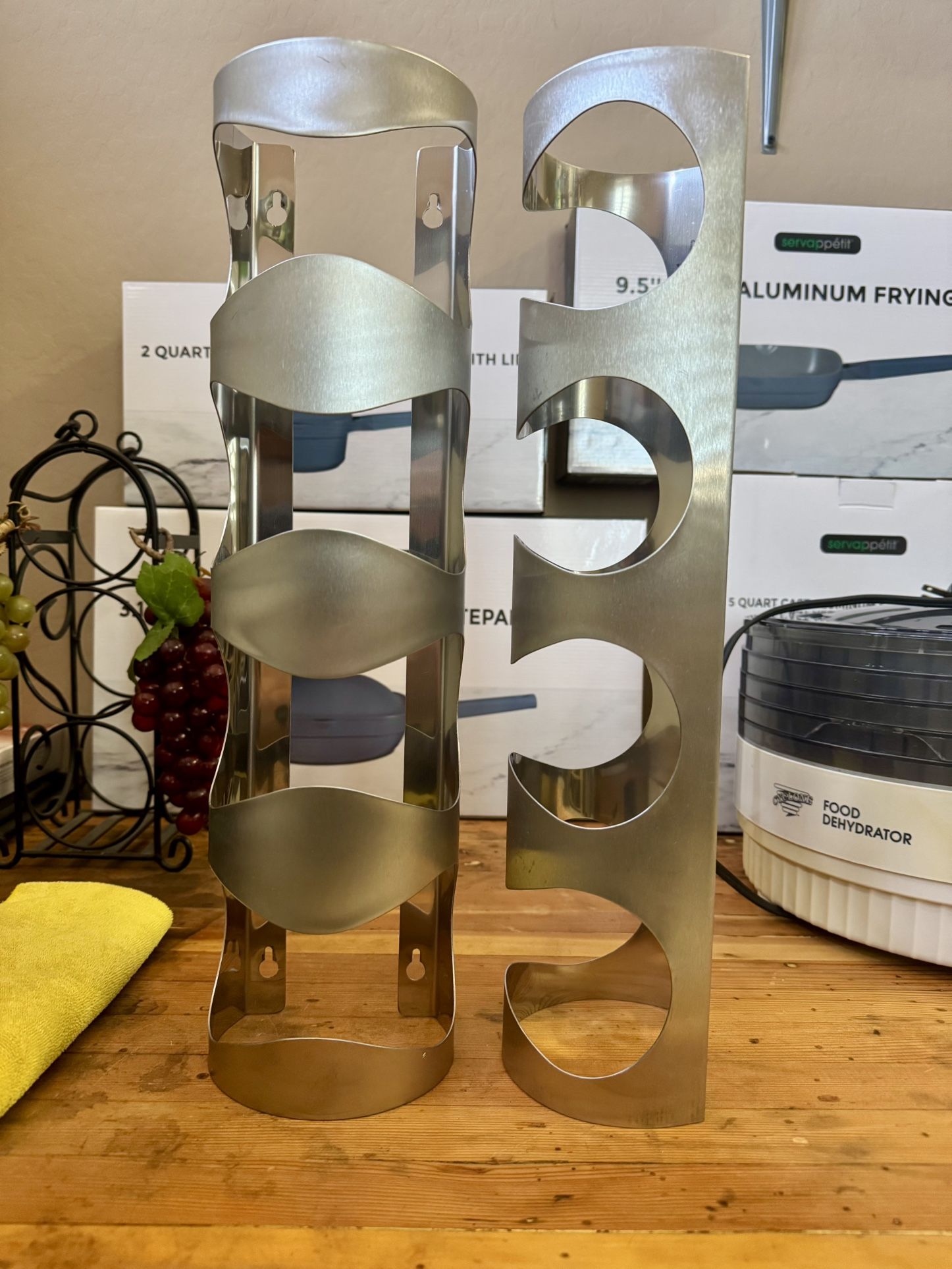 Wall Mount IKEA Stainless Steel Wine Racks