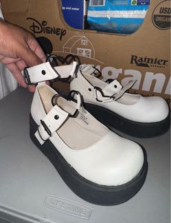 Demonia Platform White Mary Jane Sprite-02 Womens Size 8 GothDemonia