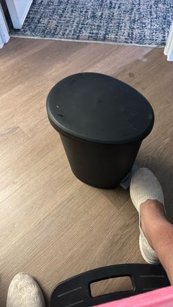 Garage pail pedal opener