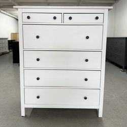Large White IKEA Hemnes 6 Drawer Dresser