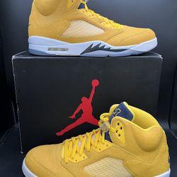 Air Jordan V 5 Michigan PE Sz 17 Player Exclusive PE Promo Sample Wolverines *5516