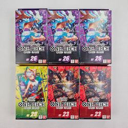 One Piece Starter Deck Card Game ST 23, 26, 28 Lot of 6