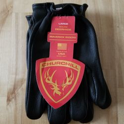 CHURCHILL Genuine Deerhide Maverick Rider Gloves