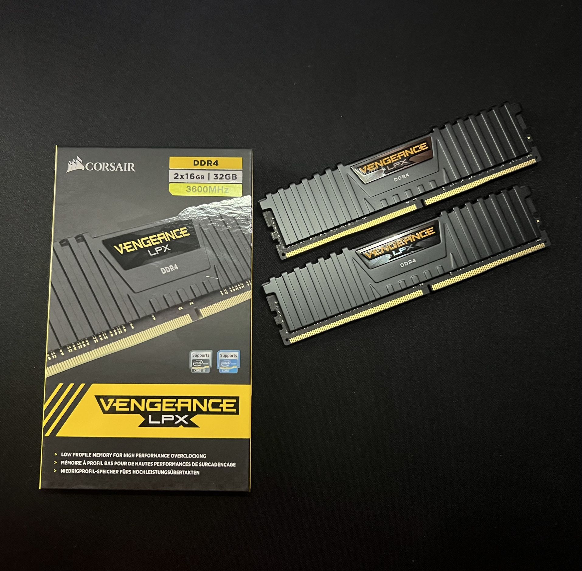 CORSAIR DDR4 3600MHz VENGEANCE LPX
