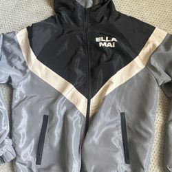 Vintage Windbreaker Jacket ELLA MAI Heart On My Sleeve Tour 2023 Hooded Windbreaker Jacket Size Large