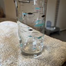 Vintage Libbey “Atomic Fish” Tumbler Glass Set