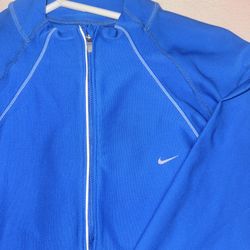 Nike blue Dri-Fit zip up jacket Size L #athleticwear #running
