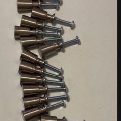 17 Brushed Stainless Barrel Door Knob/Drawer Pulls