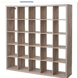 Ikea Kallax 5x5 Shelving Unit Walnut Effect Light Gray