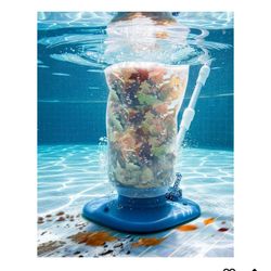 Rechargeable Pool Leaf Vacuum with Telescopic Pole, 83GPM Powerful Suction– Cordless Pool Skimmer for Inground & Above Ground Pools with 6.6Gal Leaf C