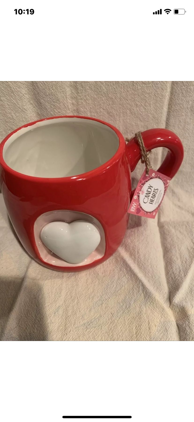 CANDY HEARTS COFFEE MUG
