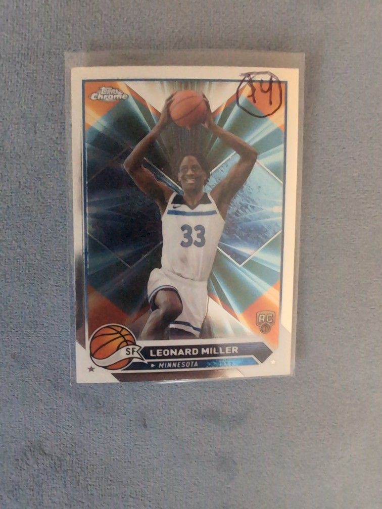 Leonard Miller Topps Chrome Card #158