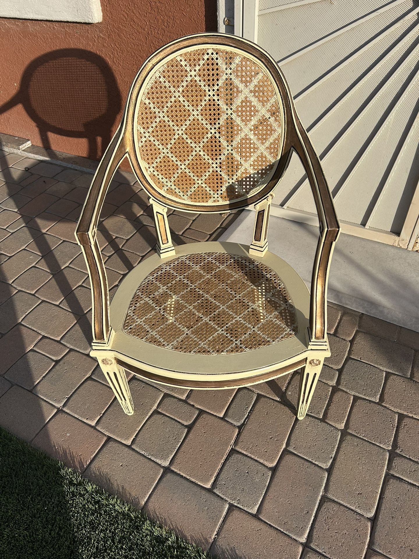 Double Cane French Style Chair