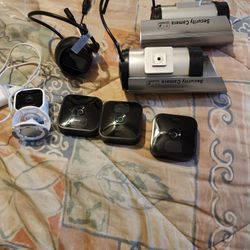 ​7pc Security Camera Lot - 4x Blink Smart Cameras (Mini & Outdoor) + 3x Wired Dome/Bullet Cameras
