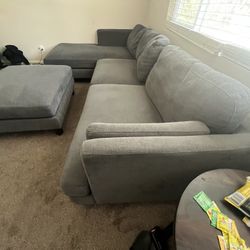 Grey Sectional.  $60