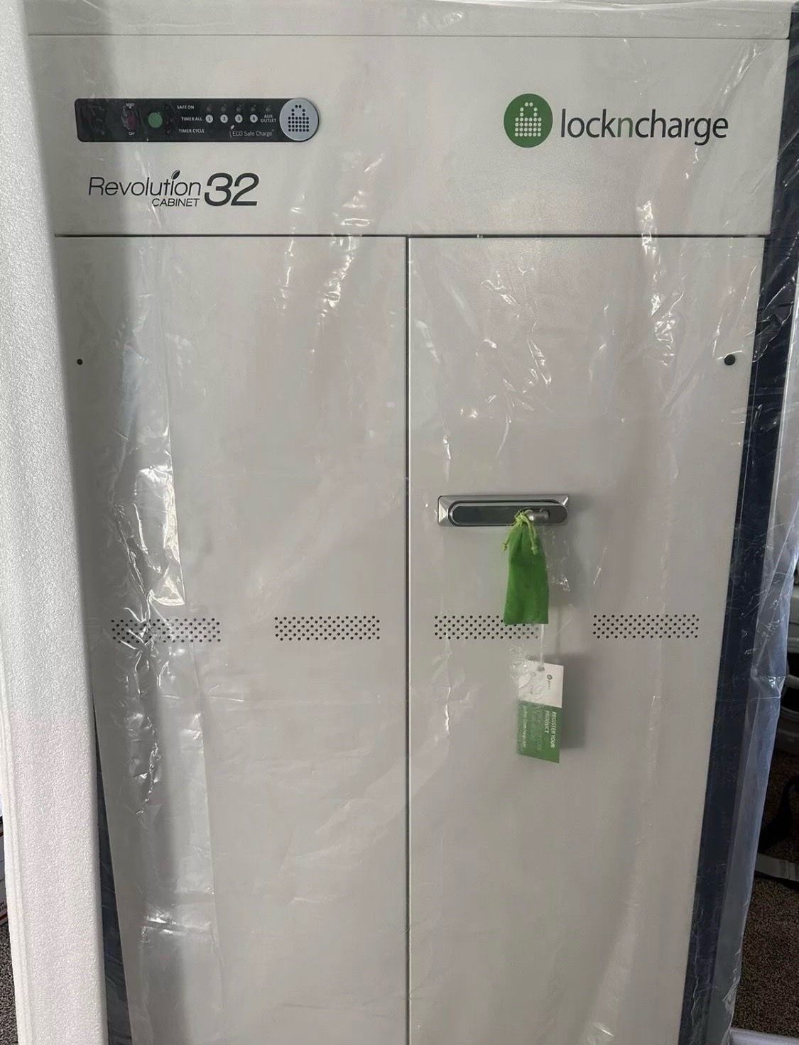 LocknCharge Revolution 32 Charging Cabinet for Laptops & Tablets Office School