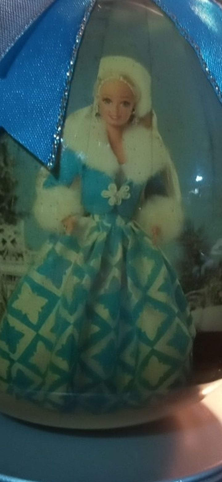 1996 Barbie. Ornaments With Display Stand