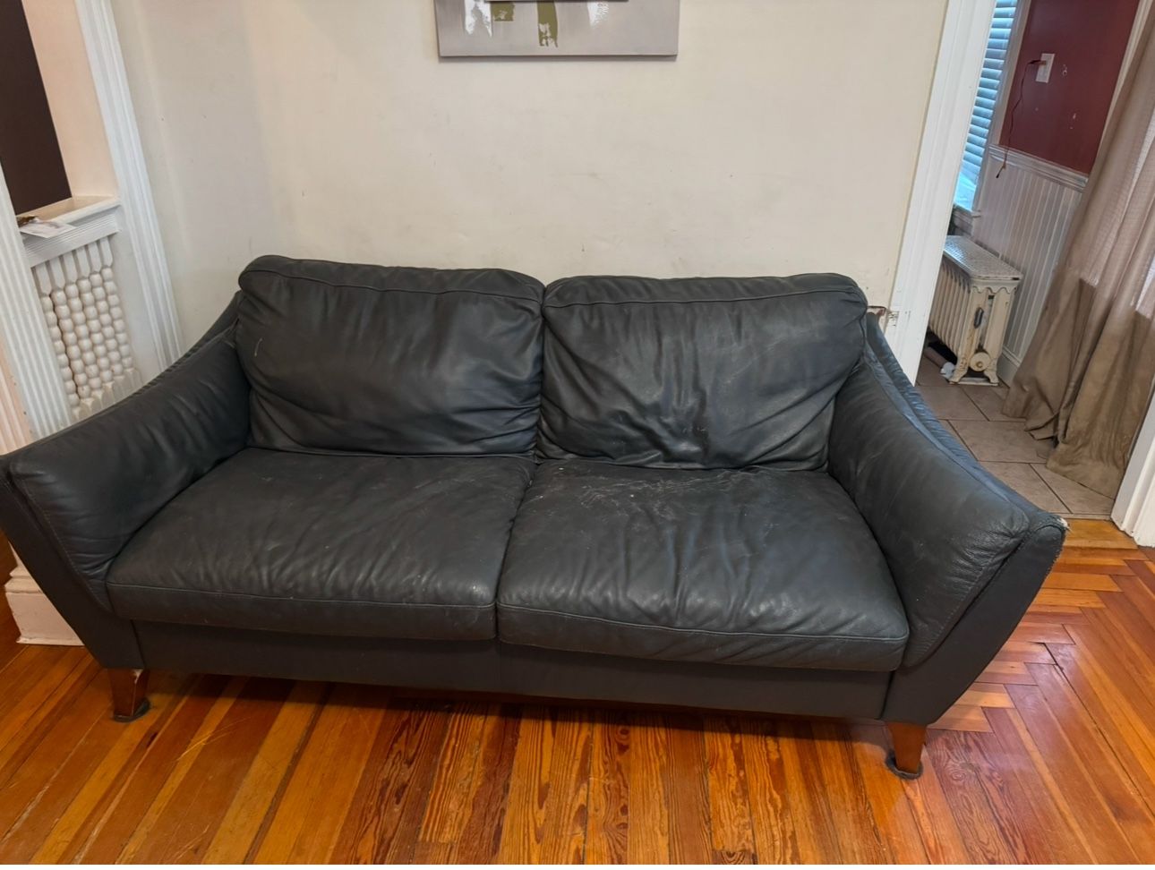 Italian Leather couch for sale