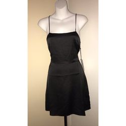 Silk little black dress