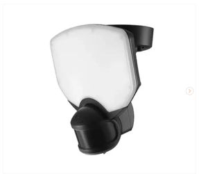 Globe Electric 70-Watt 7000 Lumen 240° Black Motion Sensing Integrated LED Super Bright Flood Light