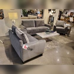 3 Pc livingroom sofa set (sofa + loveseat + chair)