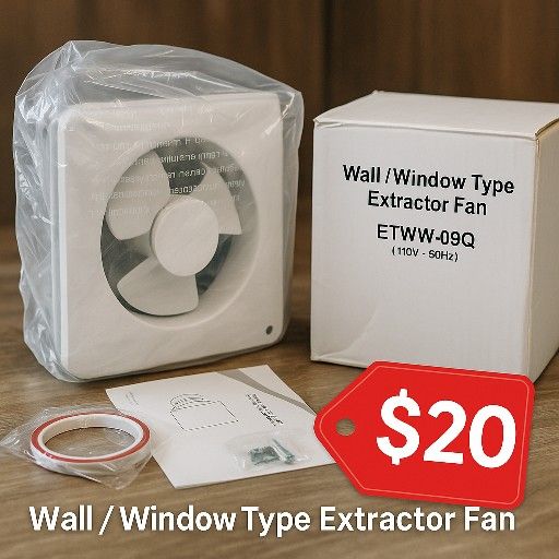 🔥 Wall/Window Extractor Fan – NEW – $20