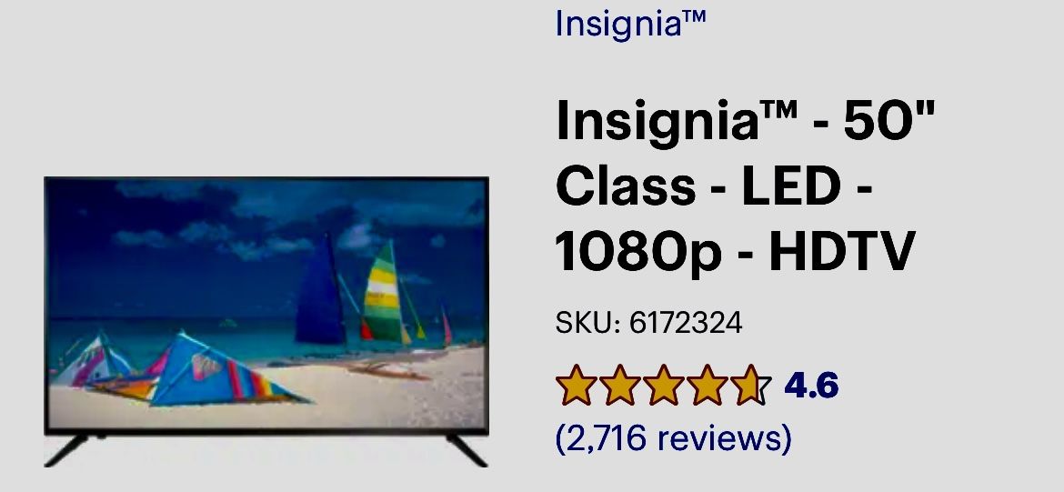 EUC Insignia™ - 50" Class - LED - 1080p - HDTV