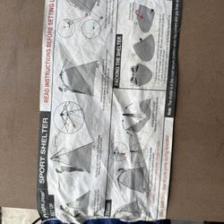 Selling a LightSpeed sport shelter in good condition. Perfect for camping, beach, fishing, or outdoor events.