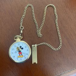 Mickey Mouse Pocket Watch Lorus
