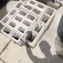 Free Cinder Blocks And Red Pavers