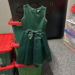 Girls Green And Gold Dress Size 10