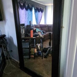 Espejo De Madera Grande 6 Pies Por 4 