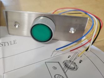 MLEB4NS Illuminated Narrow Style Exit Push Button Switch
