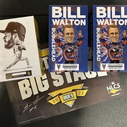 Padres Trevor Hoffman Dylan Cease Gulls Bill Walton Bobbleheads Autograph