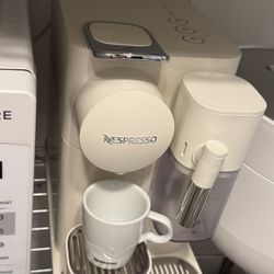 Nespresso Lattissima One Silky White Espresso Machine by De'Longhi