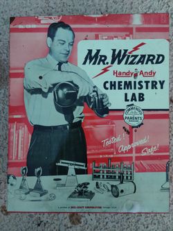 Antique Mr. Wizard Handy Andy Chemistry Lab for children Box