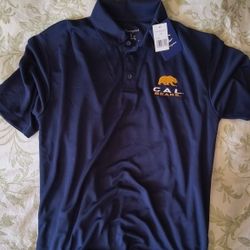 Cal Berkeley Polo Shirt Medium Size