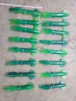 9 Inch Green Squid Nation Mauler Lure
