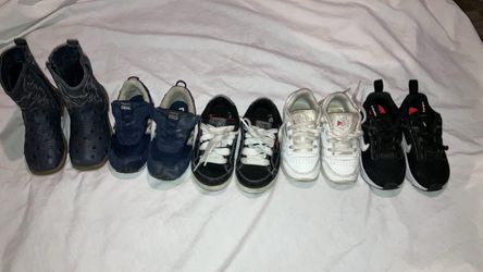 Boys size 7-8c shoes  Skechers pawz boots Nike air max new balance