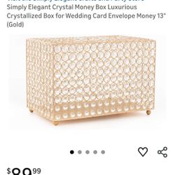Crystal Money Envelope Box For Wedding Special Occasions 