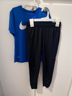 Nike Dri-Fit T-Shirt and All In Motion Pants Set Size 6-7 Years USED