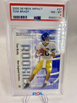 2000 Skybox Impact #27 Tom Brady New England Patriots RC Rookie PSA 8 NM-MT