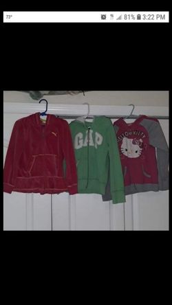 Girls 6/6x Zip Up jacket Lot