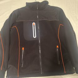 RefrigiWear Unisex PolarForce Hybrid Water-Repellent Insulated Fleece Jacket