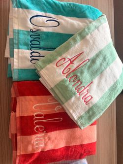 Personalized Embroidered Towel