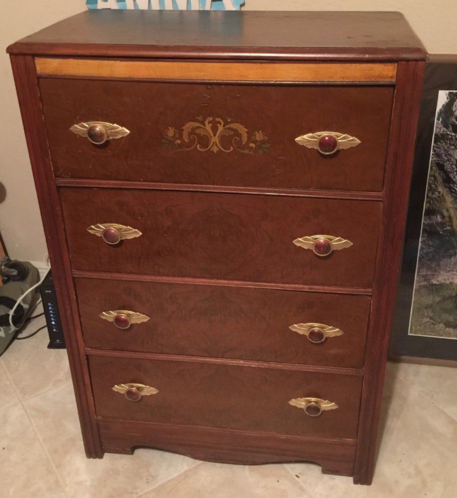 Antique tall dresser